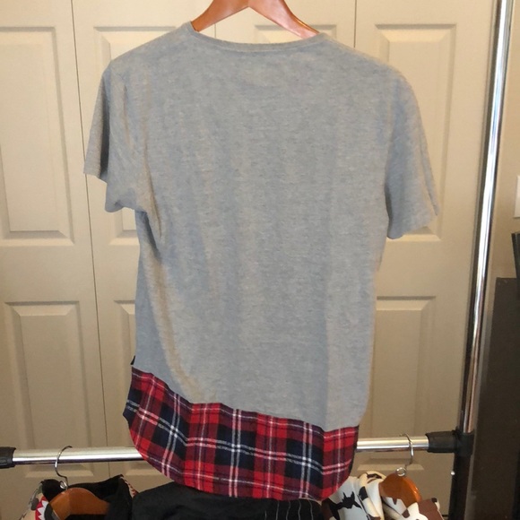 Flannel print scope style short sleeve - Picture 5 of 5